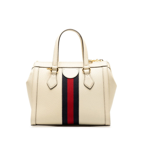 グッチ オフィディア ハンドバッグ ショルダーバッグ 2WAY  719882 ホワイト アイボリー レザー レディース GUCCI 【中古】