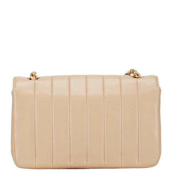 シャネル マドモアゼル チェーンショルダーバッグ ベージュ レザー レディース CHANEL 【中古】