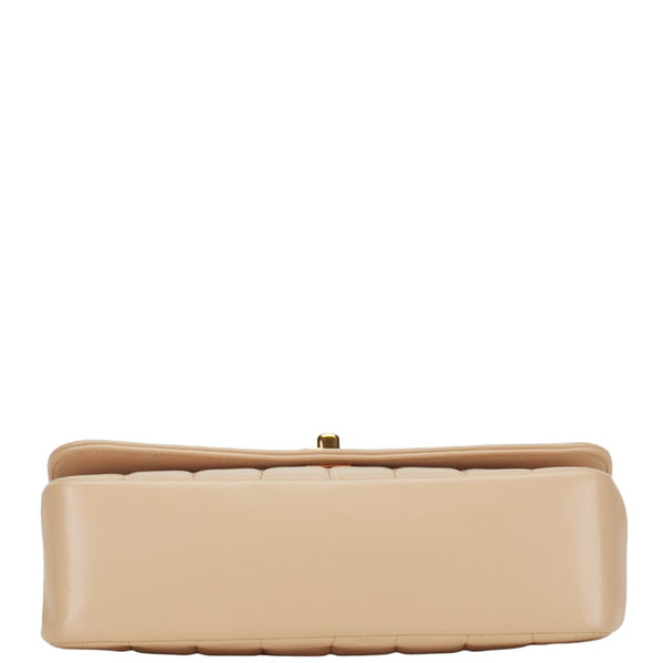 シャネル マドモアゼル チェーンショルダーバッグ ベージュ レザー レディース CHANEL 【中古】