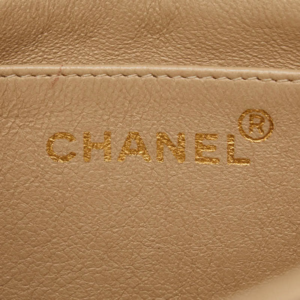 シャネル マドモアゼル チェーンショルダーバッグ ベージュ レザー レディース CHANEL 【中古】