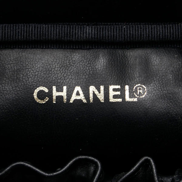 シャネル デカココマーク ハンドバッグ バニティバッグ ヴァニティバッグ ブラック キャビアスキン レディース CHANEL 【中古】