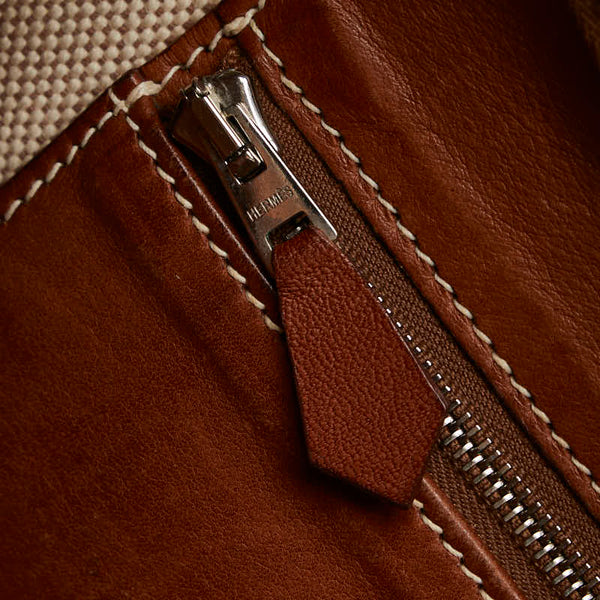 エルメス トリム31 ワンショルダーバッグ ベージュ ブラウン トワルアッシュ レディース HERMES 【中古】