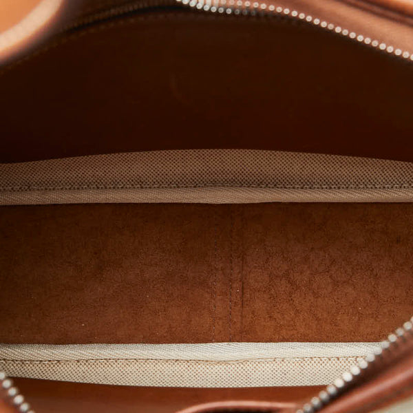 エルメス トリム31 ワンショルダーバッグ ベージュ ブラウン トワルアッシュ レディース HERMES 【中古】