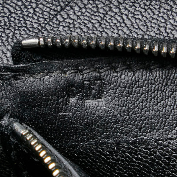 エルメス フールトゥPM ハンドバッグ トートバッグ ブラック レザー レディース HERMES 【中古】