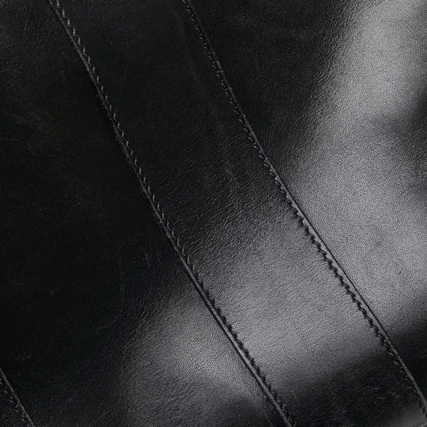 エルメス フールトゥPM ハンドバッグ トートバッグ ブラック レザー レディース HERMES 【中古】