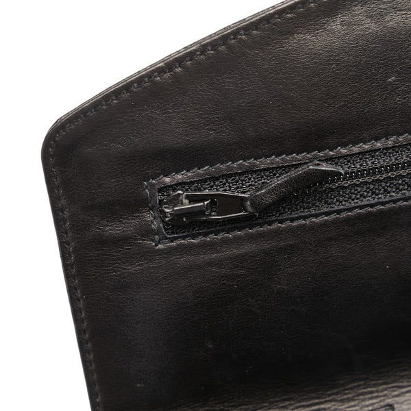 シャネル ココマーク 長財布 ブラック キャビアスキン レディース CHANEL 【中古】