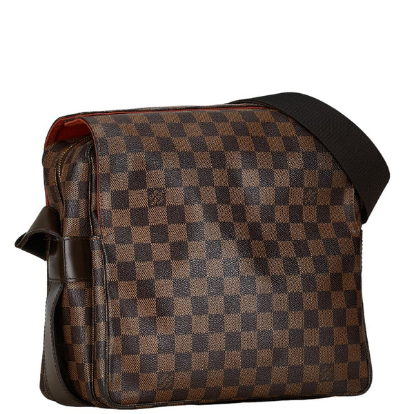 ルイ ヴィトン ダミエ ナヴィグリオ ショルダーバッグ N45255 ブラウン PVC レザー レディース LOUIS VUITTON 【中古】