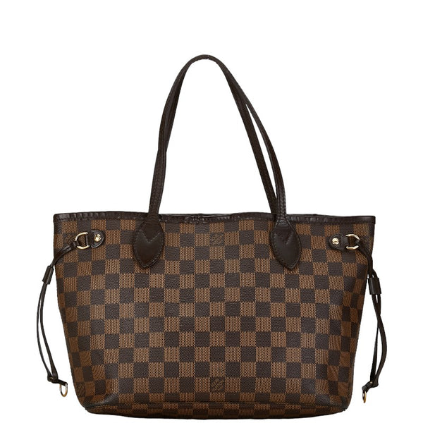 ルイ ヴィトン ダミエ ネヴァーフルPM ショルダーバッグ N51109 ブラウン PVC レザー レディース LOUIS VUITTON 【中古】