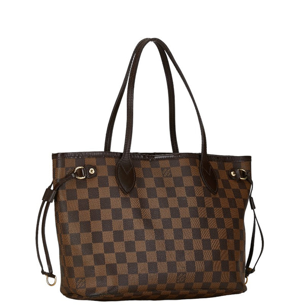 ルイ ヴィトン ダミエ ネヴァーフルPM ショルダーバッグ N51109 ブラウン PVC レザー レディース LOUIS VUITTON 【中古】