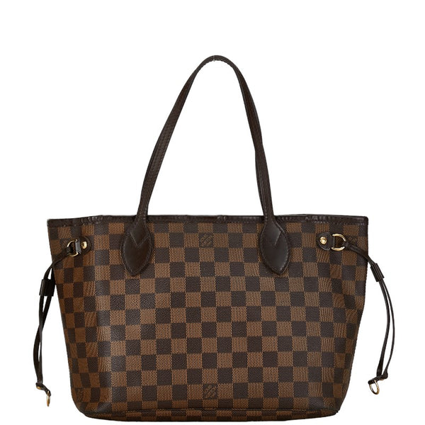 ルイ ヴィトン ダミエ ネヴァーフルPM ショルダーバッグ N51109 ブラウン PVC レザー レディース LOUIS VUITTON 【中古】