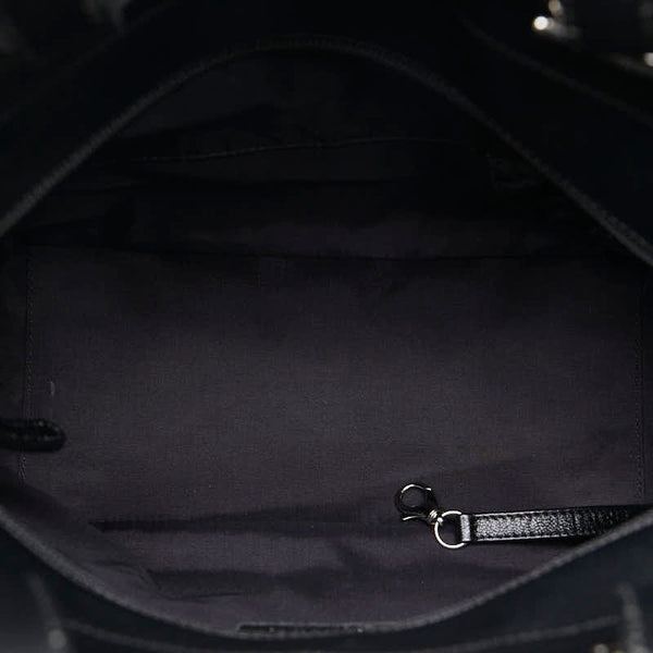 シャネル ココマーク パリビアリッツ トートPM トートバッグ ショルダーバッグ A34208 ブラック PVC キャンバス レディース CHANEL 【中古】