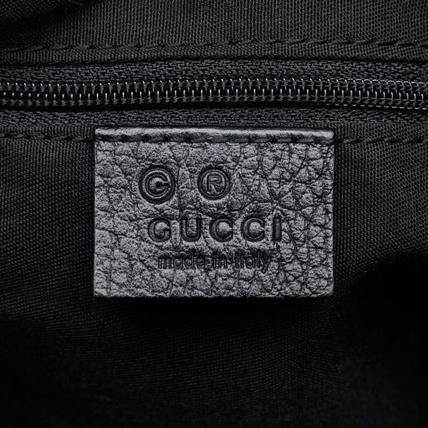 グッチ GGキャンバス アビー ハンドバッグ トートバッグ 293578 ブラック キャンバス レザー レディース GUCCI 【中古】