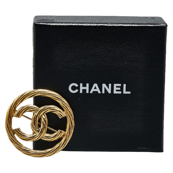 シャネル ココマーク ブローチ ゴールド メッキ レディース CHANEL 【中古】