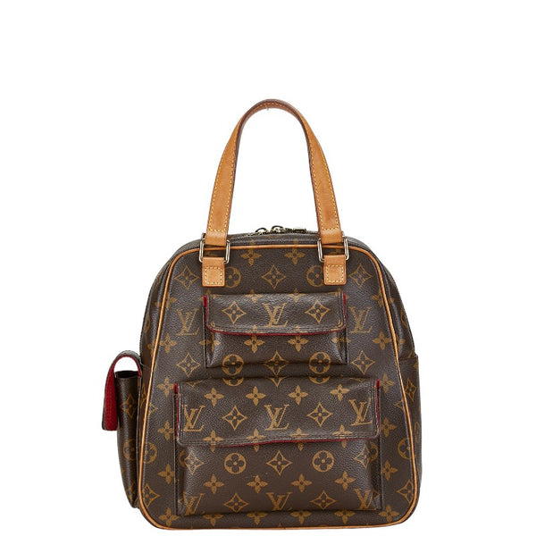 ルイ ヴィトン モノグラム エクサントリ シテ ハンドバッグ M51161 ブラウン PVC レザー レディース LOUIS VUITTON 【中古】