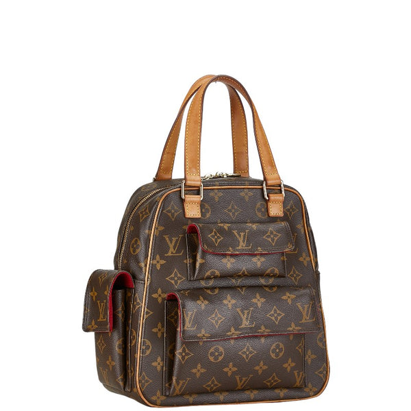 ルイ ヴィトン モノグラム エクサントリ シテ ハンドバッグ M51161 ブラウン PVC レザー レディース LOUIS VUITTON 【中古】