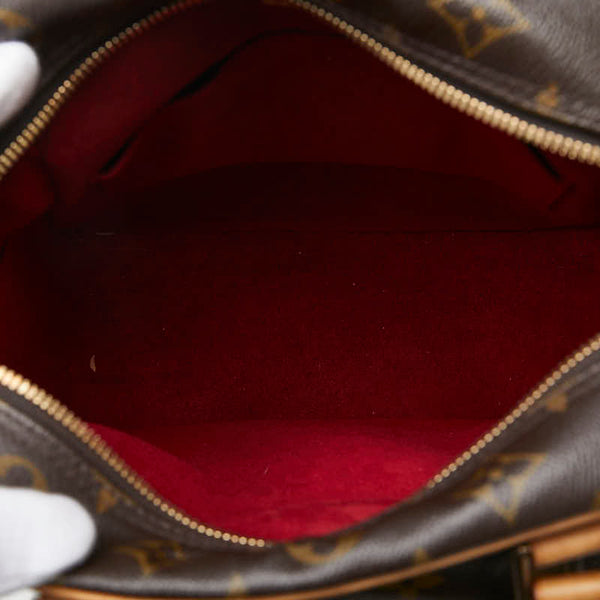 ルイ ヴィトン モノグラム エクサントリ シテ ハンドバッグ M51161 ブラウン PVC レザー レディース LOUIS VUITTON 【中古】