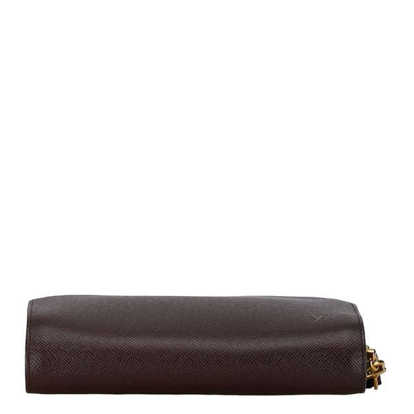 ルイ ヴィトン タイガ バイカル セカンドバッグ M30188 グリズリ ブラウン レザー レディース LOUIS VUITTON 【中古】