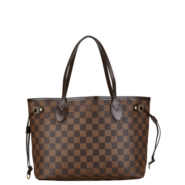 ルイ ヴィトン ダミエ ネヴァーフルPM　 トートバッグ ハンドバッグ N41359 エベヌ ブラウン PVC レザー レディース LOUIS VUITTON 【中古】