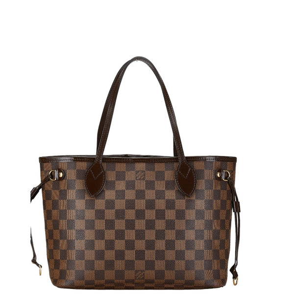 ルイ ヴィトン ダミエ ネヴァーフルPM　 トートバッグ ハンドバッグ N41359 エベヌ ブラウン PVC レザー レディース LOUIS VUITTON 【中古】