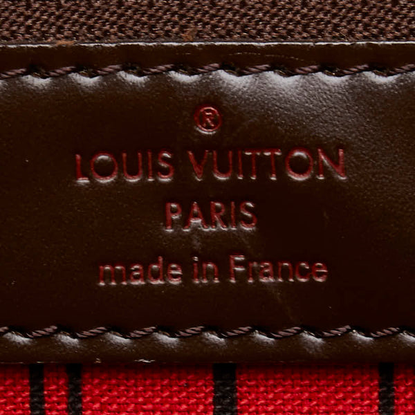 ルイ ヴィトン ダミエ ネヴァーフルPM　 トートバッグ ハンドバッグ N41359 エベヌ ブラウン PVC レザー レディース LOUIS VUITTON 【中古】