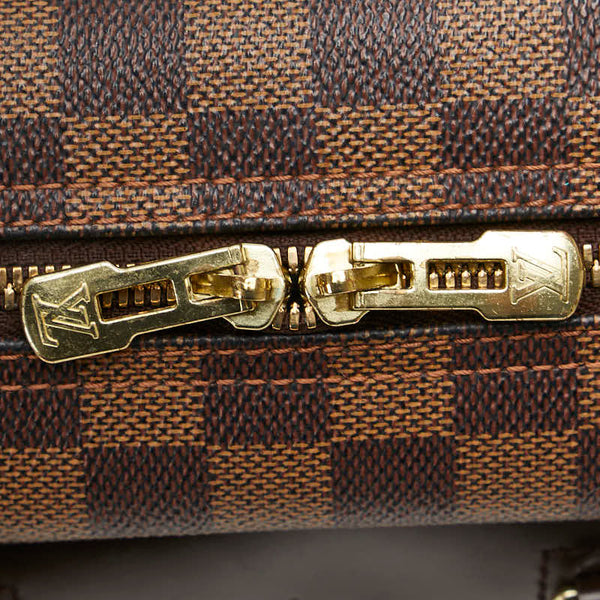 ルイ ヴィトン ダミエ ドーヴィル SPオーダー ハンドバッグ N47272 ブラウン PVC レザー レディース LOUIS VUITTON 【中古】