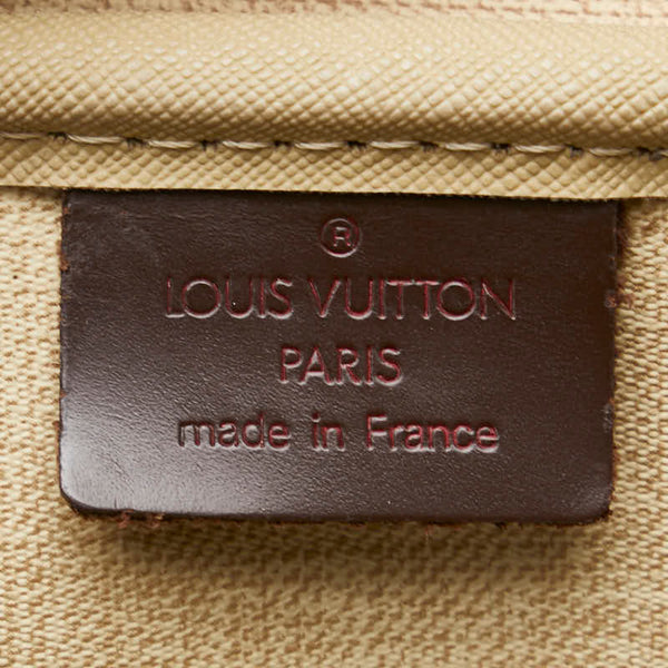 ルイ ヴィトン ダミエ ドーヴィル SPオーダー ハンドバッグ N47272 ブラウン PVC レザー レディース LOUIS VUITTON 【中古】