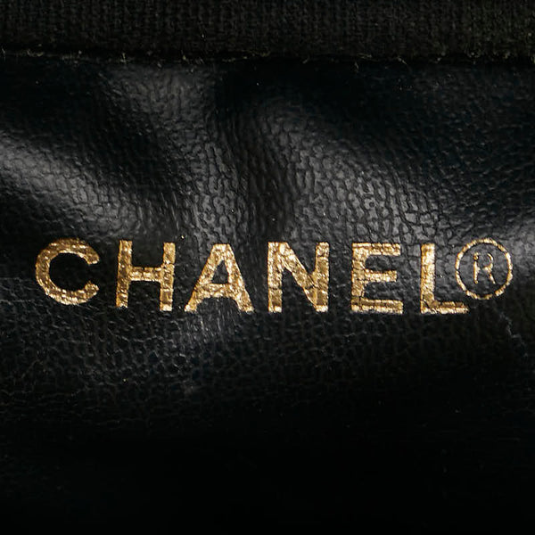 シャネル ココマーク ハンドバッグ バニティバッグ ブラック ゴールド キャビアスキン レディース CHANEL 【中古】