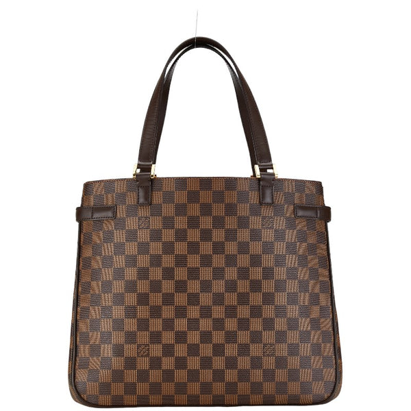 ルイ ヴィトン ダミエ ユゼス ハンドバッグ トートバッグ N51128 ブラウン PVC レザー レディース LOUIS VUITTON 【中古】