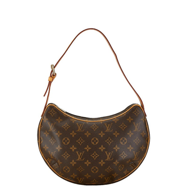 ルイ ヴィトン モノグラム クロワッサンMM ショルダーバッグ M51512 ブラウン PVC レザー レディース LOUIS VUITTON 【中古】