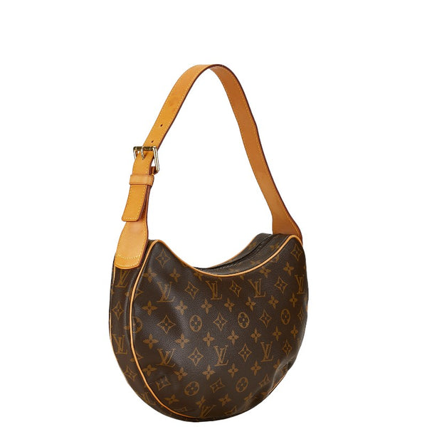 ルイ ヴィトン モノグラム クロワッサンMM ショルダーバッグ M51512 ブラウン PVC レザー レディース LOUIS VUITTON 【中古】