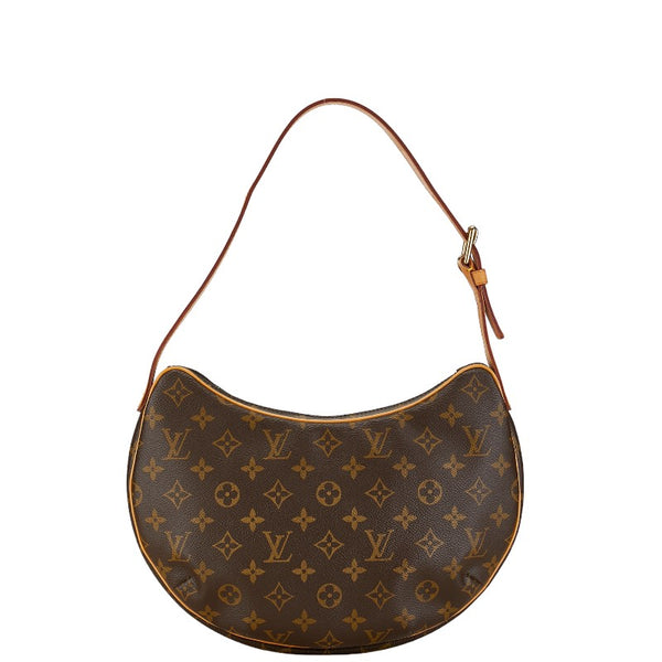 ルイ ヴィトン モノグラム クロワッサンMM ショルダーバッグ M51512 ブラウン PVC レザー レディース LOUIS VUITTON 【中古】