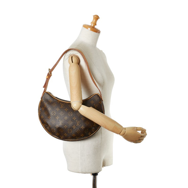 ルイ ヴィトン モノグラム クロワッサンMM ショルダーバッグ M51512 ブラウン PVC レザー レディース LOUIS VUITTON 【中古】