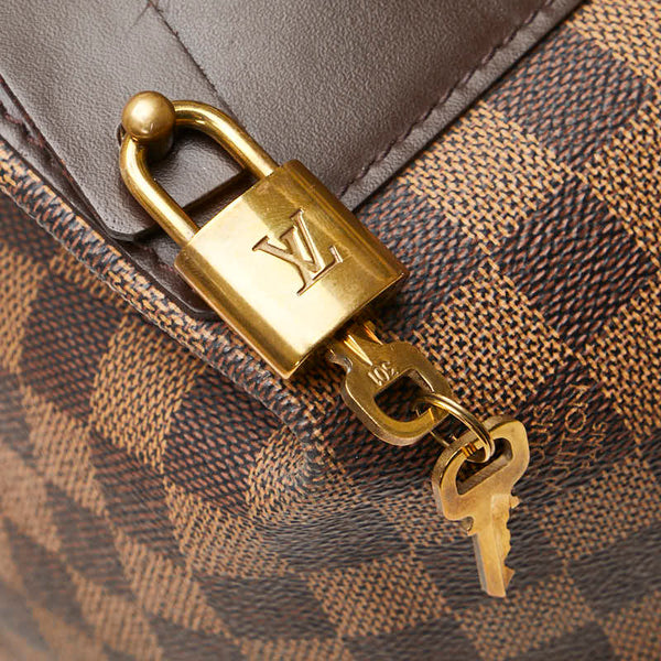 ルイ ヴィトン ダミエ グリニッジPM ハンドバッグ N41165 ブラウン PVC レザー レディース LOUIS VUITTON 【中古】