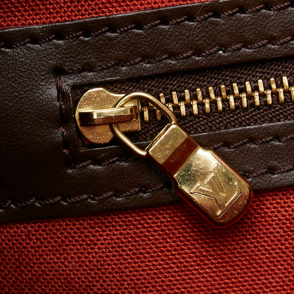 ルイ ヴィトン ダミエ グリニッジPM ハンドバッグ N41165 ブラウン PVC レザー レディース LOUIS VUITTON 【中古】