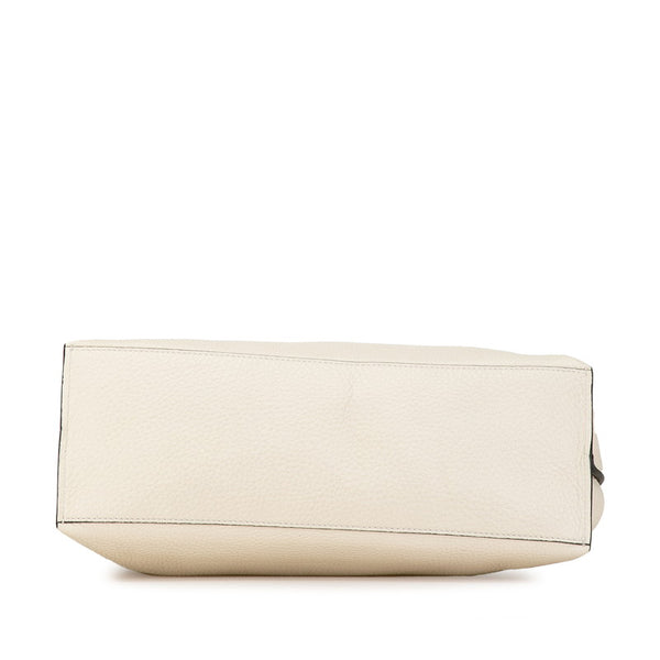 グッチ バンブー デイリー ハンドバッグ ショルダーバッグ 2WAY 392013 ホワイト レザー レディース GUCCI 【中古】