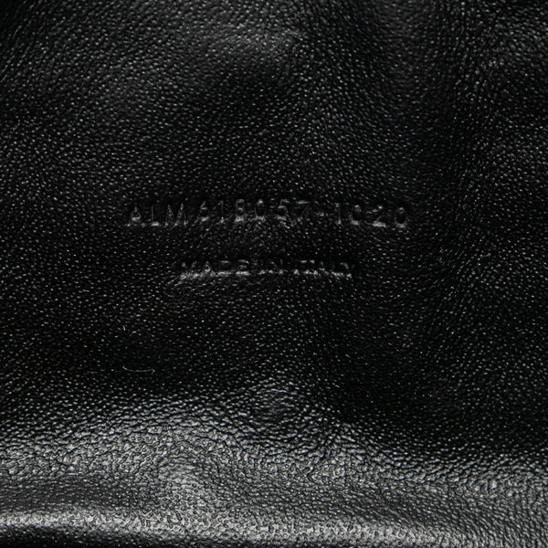 サンローラン ルー チェーン ショルダーバッグ 618057 ブラック ゴールド レザー レディース SAINT LAURENT 【中古】