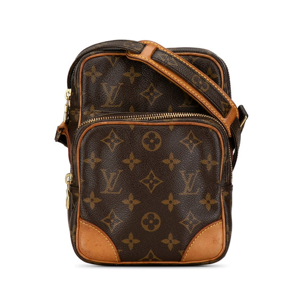 ルイ ヴィトン モノグラム アマゾン ショルダーバッグ M45236 ブラウン PVC レザー レディース LOUIS VUITTON 【中古】