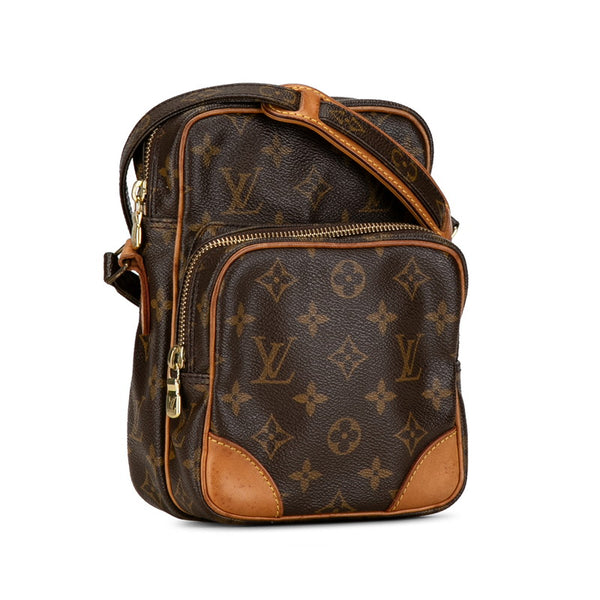 ルイ ヴィトン モノグラム アマゾン ショルダーバッグ M45236 ブラウン PVC レザー レディース LOUIS VUITTON 【中古】