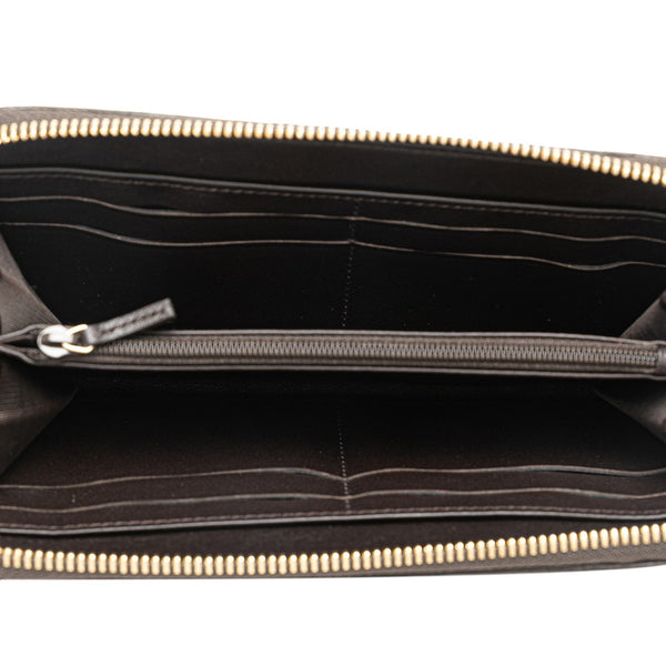 グッチ グッチシマ 長財布 ラウンドファスナー 363423 ブラウン レザー レディース GUCCI 【中古】