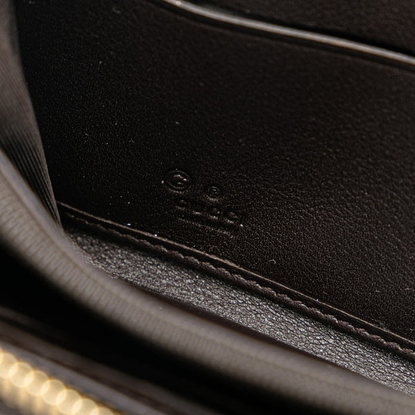 グッチ グッチシマ 長財布 ラウンドファスナー 363423 ブラウン レザー レディース GUCCI 【中古】