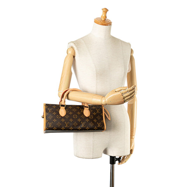 ルイ ヴィトン モノグラム ポパンクール ハンドバッグ M40009 ブラウン PVC レザー レディース LOUIS VUITTON 【中古】