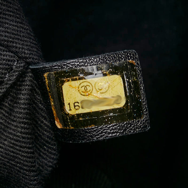 シャネル ドーヴィルPM チェーン トートバッグ ハンドバッグ グレー シルバー キャンバス レザー レディース CHANEL 【中古】