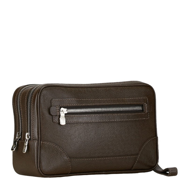 ルイ ヴィトン タイガ パヴェル クラッチバッグ セカンドバッグ M31148 グリズリ ブラウン レザー レディース LOUIS VUITTON 【中古】