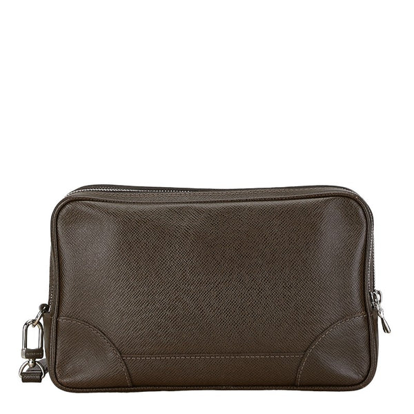 ルイ ヴィトン タイガ パヴェル クラッチバッグ セカンドバッグ M31148 グリズリ ブラウン レザー レディース LOUIS VUITTON 【中古】