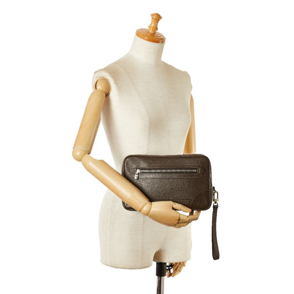 ルイ ヴィトン タイガ パヴェル クラッチバッグ セカンドバッグ M31148 グリズリ ブラウン レザー レディース LOUIS VUITTON 【中古】