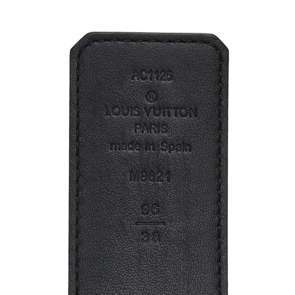 ルイ ヴィトン モノグラム サンチュールLV イニシャル ベルト サイズ：95/38 M9821 ブラウン PVC レザー メンズ LOUIS VUITTON 【中古】