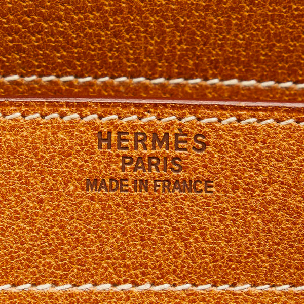 エルメス サックアデペッシュ38 ビジネスバッグ ブリーフケース ブラウン クシュベル レディース HERMES 【中古】