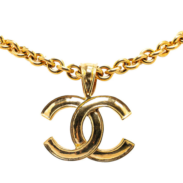 シャネル ヴィンテージ ココマーク ネックレス ゴールド メッキ レディース CHANEL 【中古】
