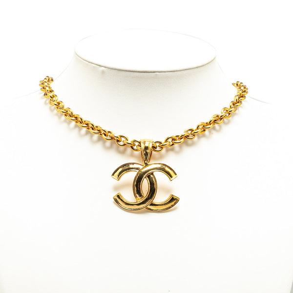 シャネル ヴィンテージ ココマーク ネックレス ゴールド メッキ レディース CHANEL 【中古】