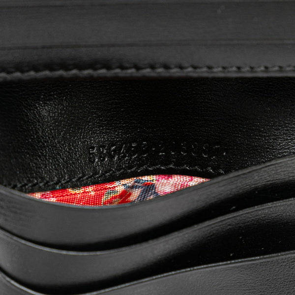 グッチ GGマーモント ダブルG キルティング 二つ折り財布 536453 ブラック レザー レディース GUCCI 【中古】